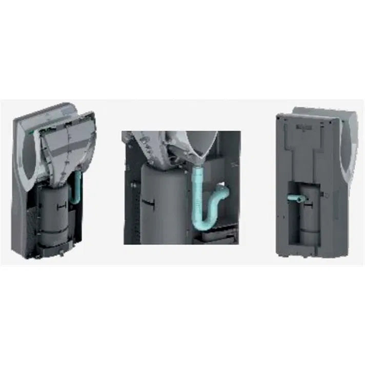 Asciugamani automatico realizzato in plastica ABS nera Dualflow Plus Mediclinics Mediclinics